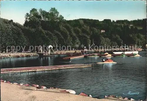 Gerardmer Vosges Boote am See Kat. Gerardmer