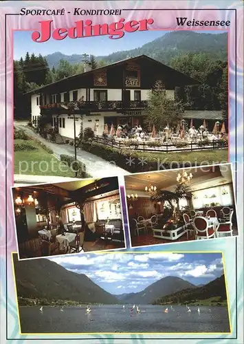 Weissensee Kaernten Cafe Kontitorei Jedinger Kat. Weissensee