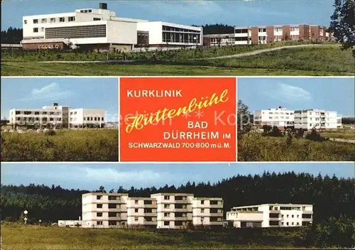 Bad Duerrheim Kurklinik Huettenbuehl Kat. Bad Duerrheim