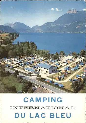 Doussard Fliegeraufnahme Camping International Du LaC Bleu Kat. Doussard
