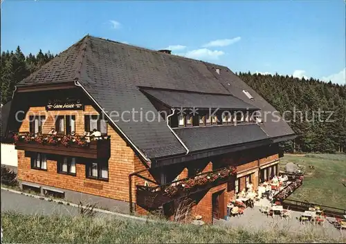 Hornberg Schwarzwald Gasthaus Pension Cafe Schoene Aussicht Kat. Hornberg