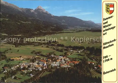 Koetschach Mauthen Kaernten Fliegeraufnahme Kat. Koetschach Mauthen