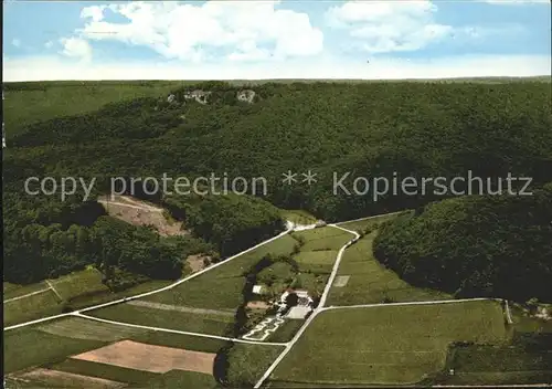 Zersen Fliegeraufnahme Gasthaus Pension Pappmuehle Kat. Hessisch Oldendorf