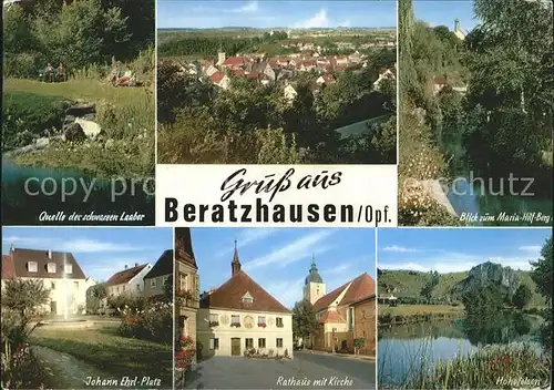 Beratzhausen Quelle Johann Ehrl Platz Rathaus Kat. Beratzhausen