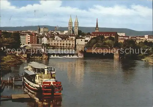 Kassel Blick von Hafenbruecke auf Stadt Kat. Kassel