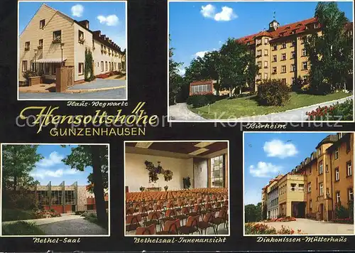Gunzenhausen Altmuehlsee Hensoltshoehe Haus Wegwarte Kurheim Diakonissen Mutterhaus  Kat. Gunzenhausen