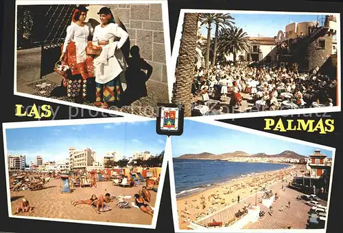 Las Palmas Gran Canaria Strand Tracht  / Las Palmas Gran Canaria /