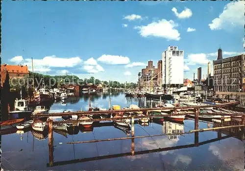 Eckernfoerde Binnenhafen Lange Brueckstrasse Kat. Eckernfoerde