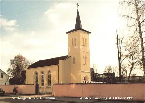 Gumbinnen Ostpreussen Salzburger Kirche Gumbinnen Kat. Gussew