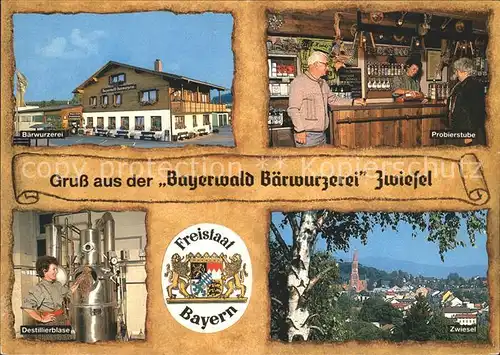 Zwiesel Niederbayern Bayerwald Baerwurzerei Destillierblase / Zwiesel /Regen LKR