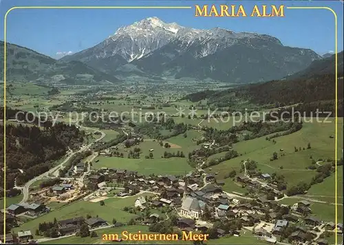 Maria Alm Steinernen Meer Fliegeraufnahme Kat. Maria Alm am Steinernen Meer