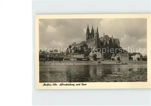 Meissen Elbe Sachsen Albrechtsburg und Dom Kat. Meissen