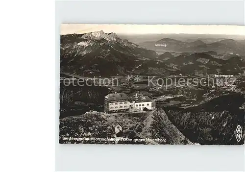 Berchtesgaden Watzmannhaus mit Untersberg Kat. Berchtesgaden