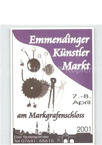 Emmendingen Plakat Emmendinger Kuenstler Markt Kat. Emmendingen