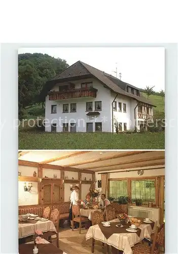 Glottertal Landhaus Kreuz Gaststube Kat. Glottertal Schwarzwald