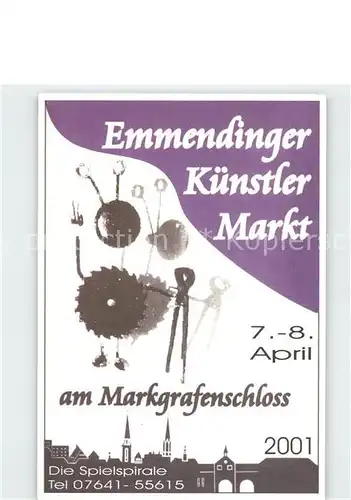 Emmendingen Emmendinger Kuenstlermarkt Plakat Kat. Emmendingen