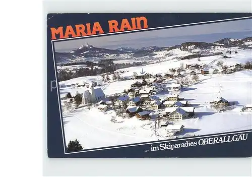 Maria Rain Kaernten Winter Panorama / Maria Rain /Klagenfurt-Villach