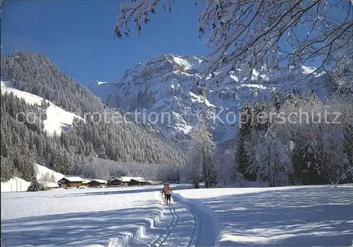 Lenk Simmental Langlaufloipe Oberried Kat. Lenk Simmental