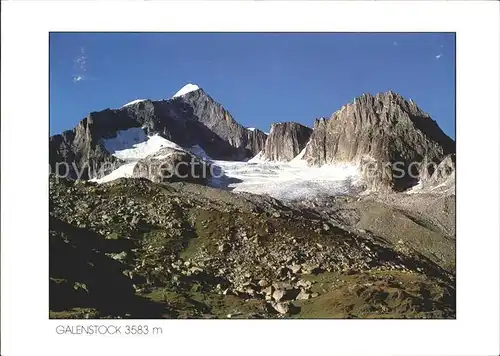 Galenstock Grosser Bielenhorn Sidelengletscher Kat. Galenstock