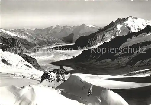 Jungfraujoch Aletschgletscher Dreieckhorn Kat. Jungfrau