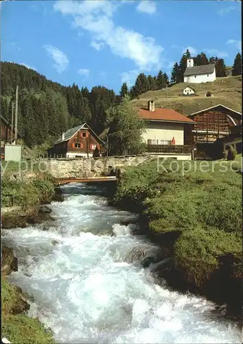 Breil Surselva Dorfpartie Kapelle Sogn Sievi Kat. Breil Brigels