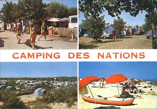 Marseillan Herault Camping des Nations Strand Kat. Marseillan