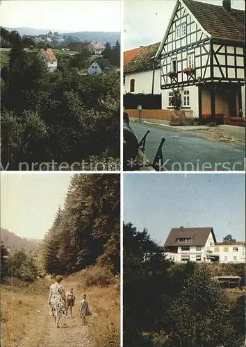 Lichtenfels Hessen Gasthaus Cafe Pension Waldhaus Kat. Lichtenfels