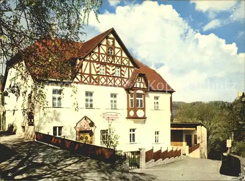Streitberg Oberfranken Historische Pilgerstube Kat. Wiesenttal