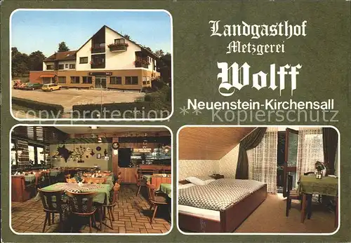 Neuenstein Wuerttemberg Landgasthof Metzgerei Wolff Kat. Neuenstein