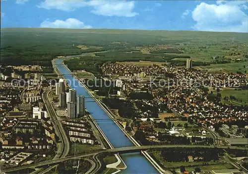 Erlangen Europakanal Fliegeraufnahme Kat. Erlangen