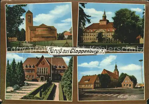 Cloppenburg Andreaskirche Rathaus Kreishaus Sankt Augustinuskirche Kat. Cloppenburg