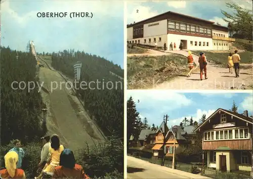 Oberhof Thueringen Schanze am Rennsteig Jugendherberge Albert Kayser Kat. Oberhof Thueringen