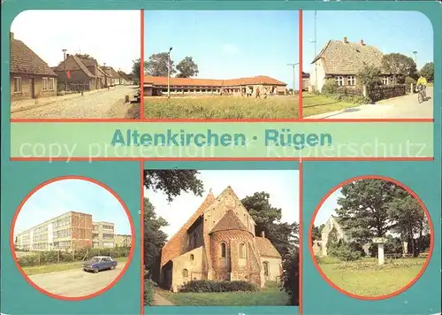 Altenkirchen Ruegen Industriewaren Kaufhalle Kirche Parkanlage Kat. Altenkirchen Ruegen