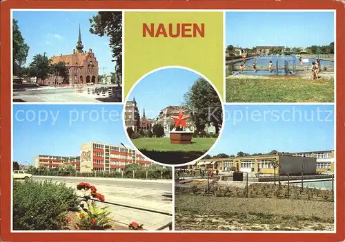 Nauen Havelland Freibad Wilhelm- Pieck- Oberschule Sowjetisches Ehrenmal / Nauen /Havelland LKR