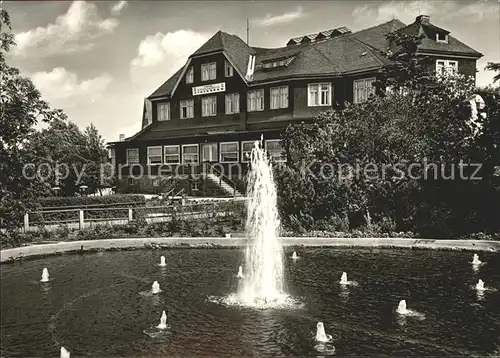 Oberhof Thueringen FDGB Erholungsheim Stachanow Kat. Oberhof Thueringen