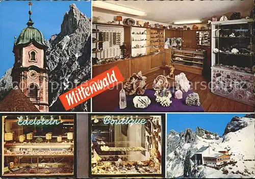 Mittenwald Bayern Edelstein Boutique Kat. Mittenwald
