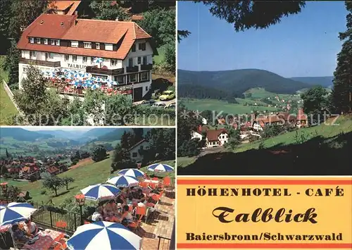 Baiersbronn Schwarzwald Hoehenhotel Cafe Talblick Kat. Baiersbronn