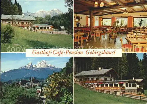 Berchtesgaden Gasthaus Gebirgshaeusl Pension Cafe Kat. Berchtesgaden