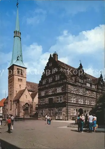 Hameln Rattenfaengerstadt Marktkirche und Hochzeitshaus Kat. Hameln