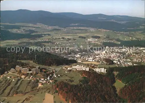 Freyung Fliegeraufnahme mit Ferienpark Geyersberg Klinik Wolfstein Kat. Freyung