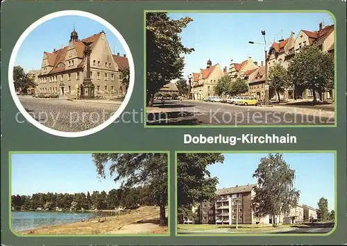 Kirchhain Doberlug Kirchhain Markt Rathaus Strandbad Bahnhofstrasse Kat. Doberlug Kirchhain