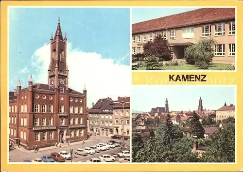 Kamenz Sachsen Rathaus Oberschule Maxim Gorki Kat. Kamenz