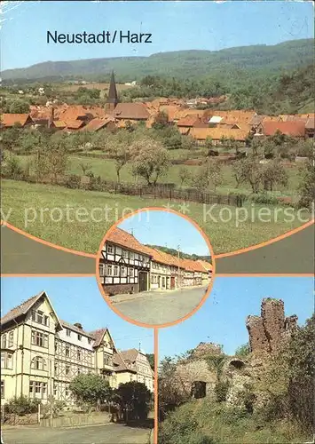 Neustadt Harz Ruine Hohnstein Baldusstrasse Kurhaus Haus Lebenswende Kat. Neustadt Harz