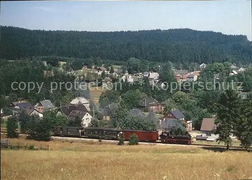 Schoenheide Erzgebirge Museumsbahn Dampflok mit Kuhberg Neuheide Kat. Schoenheide Erzgebirge