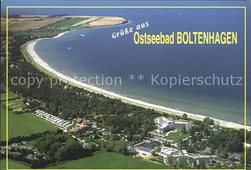 Boltenhagen Ostseebad Fliegeraufnahme mit Strand Kat. Ostseebad Boltenhagen