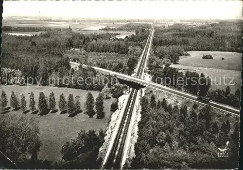 Blacy Marne Fliegeraufnahme Viadukt Kat. Blacy