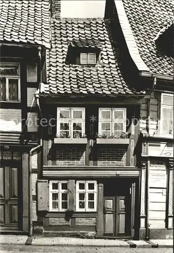 Wernigerode Harz Kleinstes Haus der Stadt Kat. Wernigerode