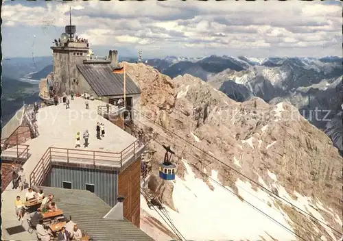 Zugspitze Gipfelstation Seilbahn Kat. Garmisch Partenkirchen