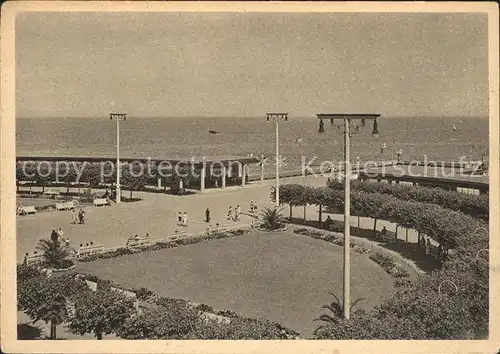 Zoppot Westpreussen Kurgarten mit Wandelhallen Kat. Sopot