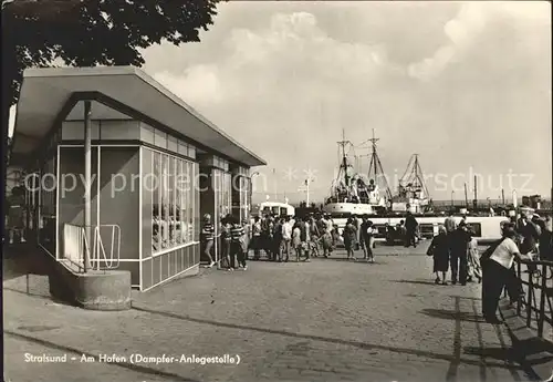 Stralsund Mecklenburg Vorpommern Hafen Dampferanlegestelle Kat. Stralsund